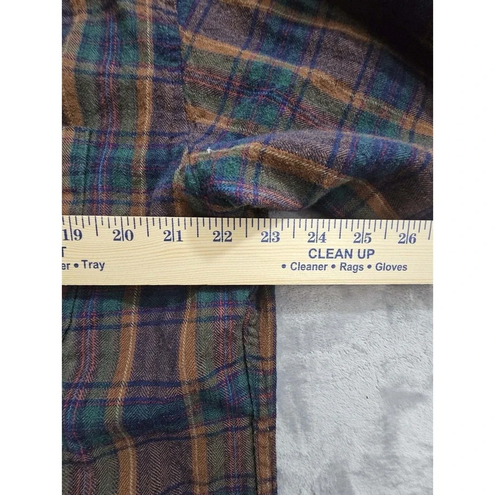 Vintage Pendleton Long Sleeve Flannel Shirt 100% Virgin Wool Size XL